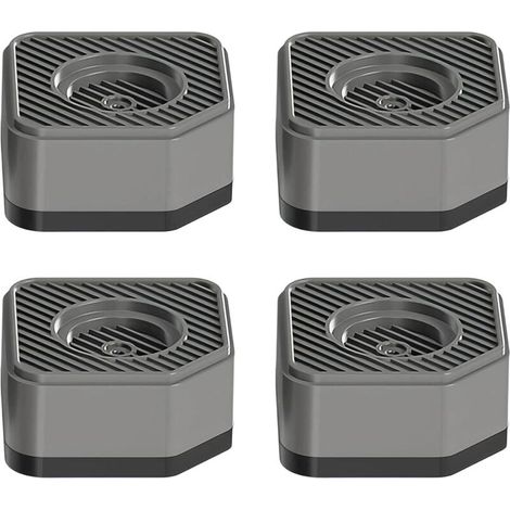 4 Pièces Anti Vibration Machine à Laver. Antidérapant Amortisseur Machine a Laver. Empilables Tapis Lave Linge. Robuste et Durable. pour une Utilisation dans les Lave-linge ou les Sèche-linge (1/5)