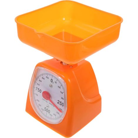 ULTECHNOVO Balance Cuisine Mécanique Orange en Plastique (1/5)