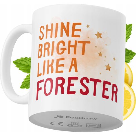 Lustige Kaffeetasse mit witzigem Textdesign für Förster – ideal für Geburtstage, Namenstage, Feiertage und besondere Anlässe. Hochwertige Tasse für Zuhause, Büro und Arbeit. Farbe: Weiß, 330 ml.