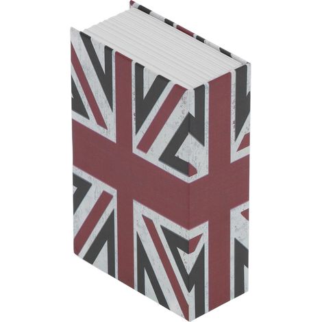 Coffre-fort miniature façon livre dictionnaire discret à code 000, papier texturé et acier inoxydable 18x11.6x5.5cm, rangement argent bijoux cadeau tirelire (1/5)