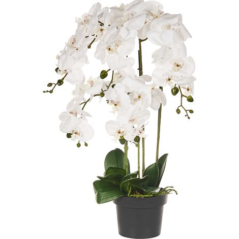 Planta artificial en maceta orquídea planta de interior decoración de plástico 63 cm Orchid