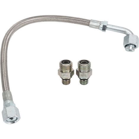 Turbo Oil Feed Line Tube 3927911 Tuyau d'alimentation de turbine en alliage métallique avec connecteur de remplacement pour Dodge Ram 5.9L 24V 19982002. (1/4)