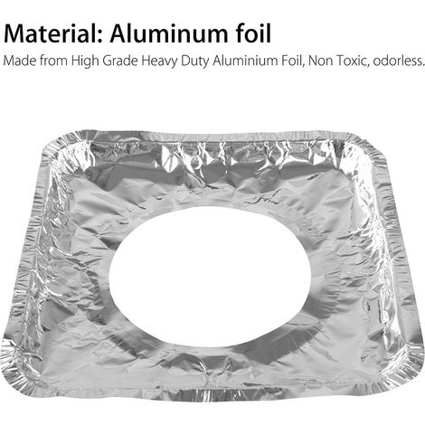 40 Stück Einweg-Lätzchen-Einlagen aus Aluminiumfolie für Gaskocher (1/5)