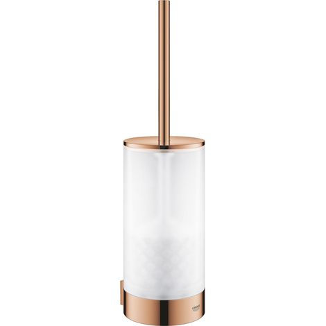 GROHE 41076DA0 Ensemble brosse WC Selection 41076 Verre/rouge sunset chaud (1/3)