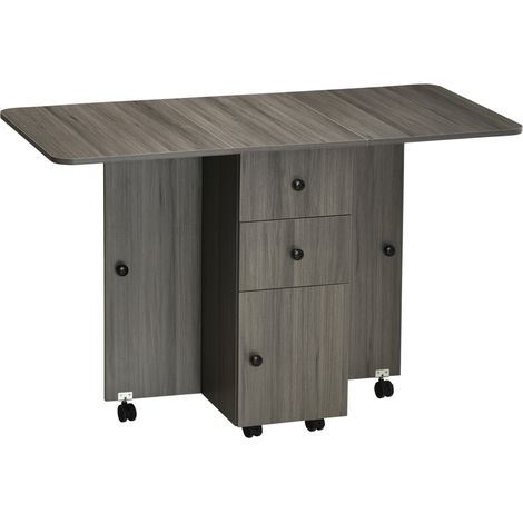 Table pliable JULY aspect bois gris (1/5)