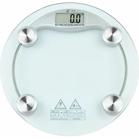 BILANCIA PESAPERSONE DIGITALE PESA PERSONA ELETTRONICA IN VETRO FINO A 150 KG (1/4)