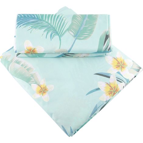 Housse De Couette - 100 % Polyester Imprimé - Fermeture Éclair Avec Cordons De Fixation - Pour Lit Une Place - Lot De 3 Pièces (1/5)