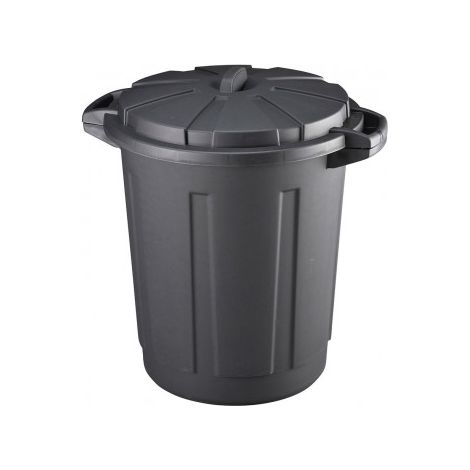 Cubo de basura Mondex Negro Multicolor Polipropileno 80 L