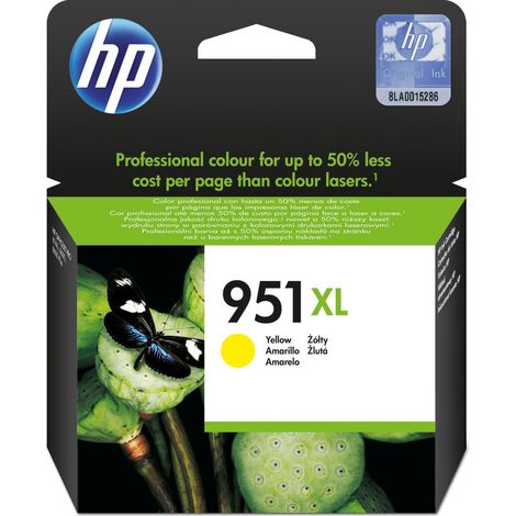 HP 951XL CN048AE 301 High Yield Yellow Original Ink Cartridge Cartuccia d'Inchiostro 1 pz Resa Elevata XL (1/5)