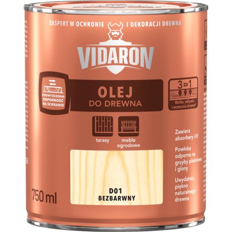Vidaron Holzöl farblos D01 0,75 l (1/3)