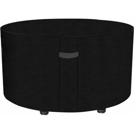 Bache Table de Jardin Ronde Housse pour Table de Jardin Imperméable Anti-UV Oxford Robuste Protection Table Extérieur 120-75cm (1/5)