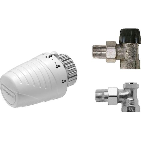 Honeywell Thera-4 kit testa termostatica nichelata