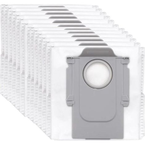 12 bolsas para polvo/estaciones de aspiración para aspiradoras Roborock Q5+, Q7+, Q7 Max+, S7 MaxV Ultra, S7 Pro Ultra, Q8+ Max y Pro, S8+, S8 Pro Ultra