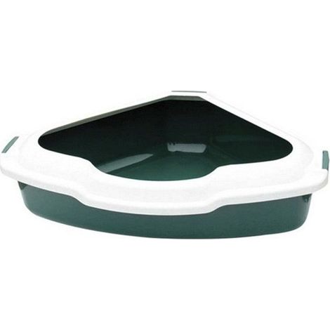 Lettiera per Gatti d'angolo 56 x 43 x 16 cm. Accessorio essenziale per mantenere la pulizia dell'habitat del suo gatto