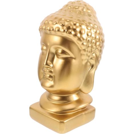 Figurine De Tête Résine Statue Zen Décorative pour Salle De Ou Intérieur Élément De Décoration De Yoga (1/5)