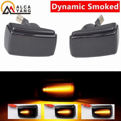 Deux feux de position latéraux dynamiques à LED, compatibles avec Volvo V40, V70, S40, 850, 240, 740, C70, 940, S70, S90, 960, numéros de pièces OEM 9178885 et 9190169. (1/5)