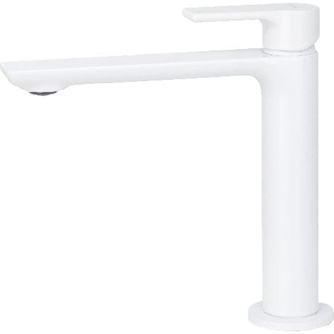 Mitigeur lavabo haut TOKE-M 170 mm 8 coloris Blanc mat