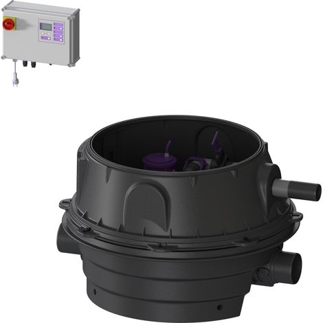 -Rückstauhebeanlage Ecolift XL Duo, 1 mot. Klappe, SPF 1400-S3, Konus