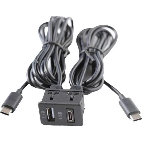 Système de navigation Android pour voiture avec double entrée TYPE-C et panneau USB+USB-C