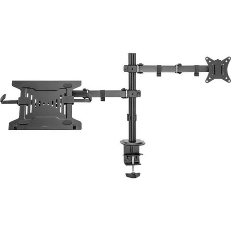 Logilink Supporto per monitor e laptop nero