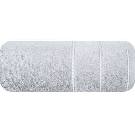 Mari Serviette 50x90 Silber mit Samtrand 500g/m2 Eurofirany