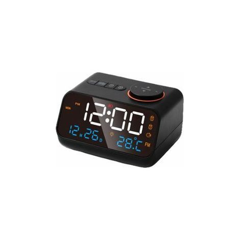 Alarm Clock - Radio Alarm Clock - Digital Alarm Clock - Children's Alarm Clock - Digital Radio Alarm Clock - Desktop Clock with FM Radio - LED Display - Timer - Snooze Function - Tick-Free Radio Alarm