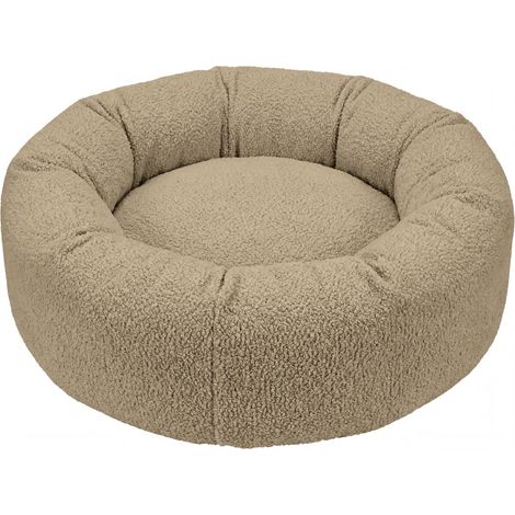 MOKA - Panier chien/chat tissu bouclette - M - Café