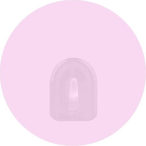 Juego de 2 ganchos de pared redondos  rosa pastel MSV (1/2)
