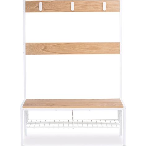 Mobile scandinavo per l'ingresso - metallo e legno  Legno naturale