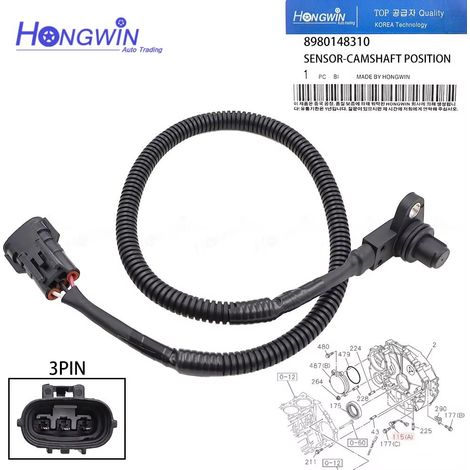 Applicable au capteur de position de vilebrequin Hino 8980148310 (1/5)