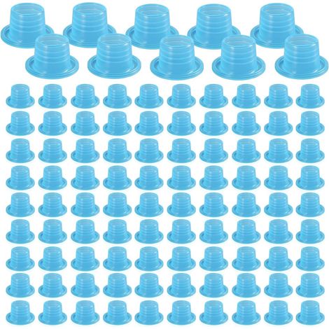 Joint d'étanchéité en silicone Mokuo, joint pour tuyau d'arrosage, kit de réparation pour robinet extérieur, paquet de 100, bleu (1/5)