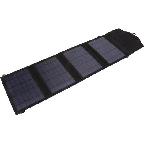 Ortviai Panneau Solaire Pliable 14 W – Cellules Polycristallines Haute Efficacité, Portable et Écologique (1/5)
