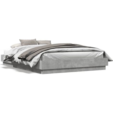 Maison Exclusive - Estructura de cama madera de ingeniería gris h