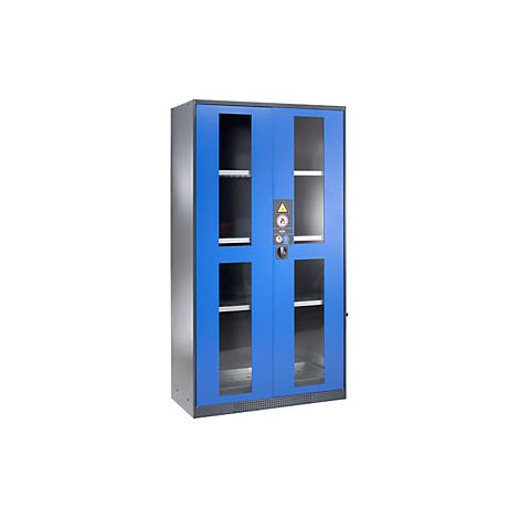 Armario para productos químicos puerta con mirillas 3 baldas (1/4)