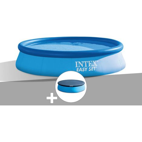 Intex – Piscine hors sol autoportée ronde 3,05 x 0,61 m – Liner triple épaisseur PVC – Volume 3,1 m³ – Montage rapide en 10 min
