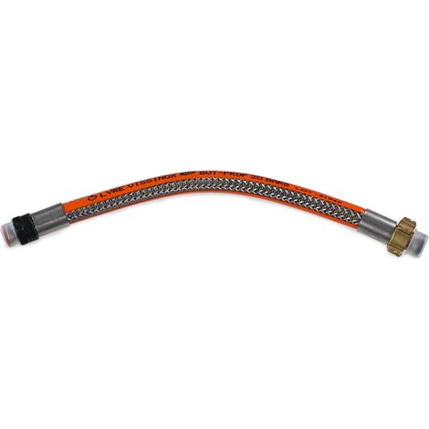 Favex – Lyre inox haute pression Butane/Propane 35 cm – Pression maximale 20 bars – Durée de vie 20 ans – Connexion sécurisée