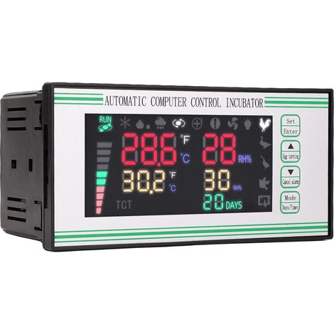 Incubateur automatique à commande informatique avec régulateur d'incubation des œufs, système de thermostat, capteur de température et d'humidité, écran couleur (1/5)