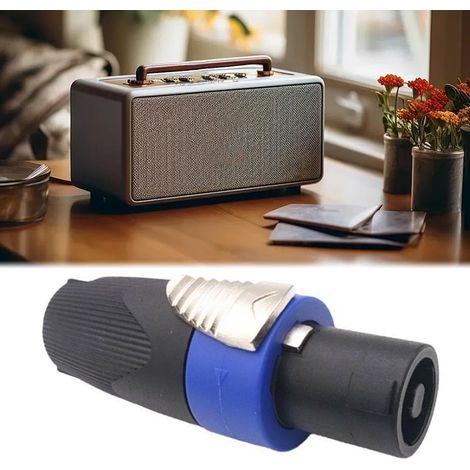 Connecteur de haut-parleur NL4FC, audio professionnel à 4 broches, connecteur Speakon mâle pour système de sonorisation de scène, câble d'équipement sonore (1/5)