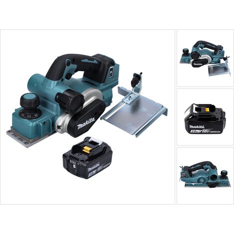 Makita DKP 181 F1 Akku Hobel Falzhobel 82 mm 18 V Brushless + 1x Akku 3,0 Ah - ohne Ladegerät