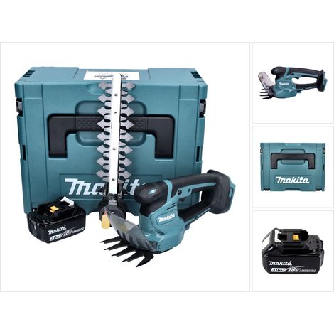 Makita DUM 111 F1XJ Forbici per erba a batteria 18 V + 1x batteria ricaricabile 3,0 Ah + Makpac - senza caricabatterie