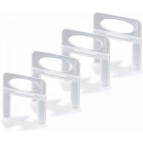 2mm Tile Leveler Insert, Used for Installing Floor and Wall Tiles, Suitable for Tiles with Thickness of 3-13mm (200pcs) (1/5)