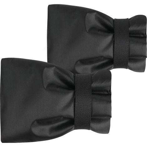 Protections antigel pour robinets extérieurs - pour éviter que les robinets n'éclatent - 2 pièces, 20 x 14 cm, noir