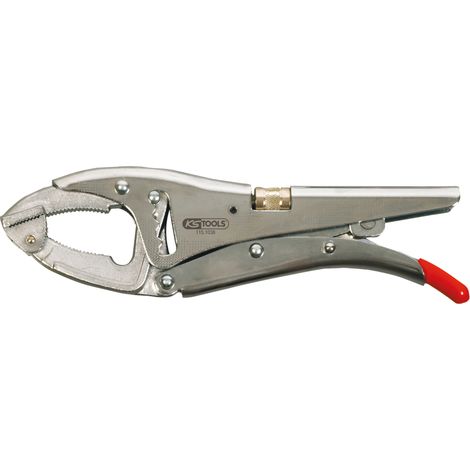 Pince étau à crémaillère 10", bec orientable 0-85 mm