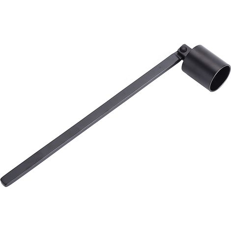 Spegnicandele in acciaio inossidabile, elegante, a forma di tubo dritto, taglia stoppino, attrezzo manuale.