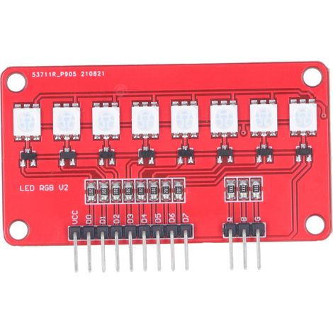 Module lumineux LED couleur pleine pour flux d'eau, panneau SCM, lampe décorative robot, accessoires lumineux (1/5)