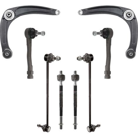KIT BRACCIO OSCILLANTE 8 PEZZI COMPATIBILE CON CITROËN DS4 (NX) 1.6 THP 155 04.2011 - / Kit Sospensione Completo OE/OEM / Bracci Oscillanti + Testine Sterzo / Sostituzione Diretta OEM