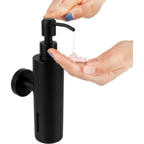 Wandseifenspender – 500 ml Seifenspender – Wandseifenspender – Shampoo-Spender – Gebürsteter Edelstahl – Hängemodell – Hängende Seifenpumpe – Duschseifenpumpe – Küche – Badezimmer – WC – Duschraum