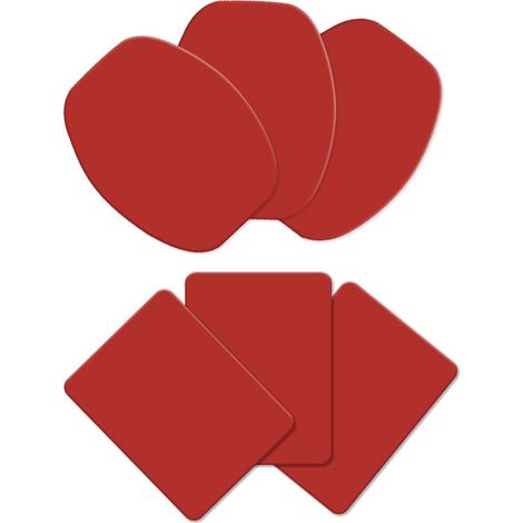 Autocollants adhésifs double face - Autocollants pour plaques d'immatriculation - Lot de 6 (1/4)