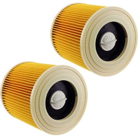 2 cartouches filtrantes pour aspirateur Karcher WD2 WD3 MV2-Online Store (1/5)