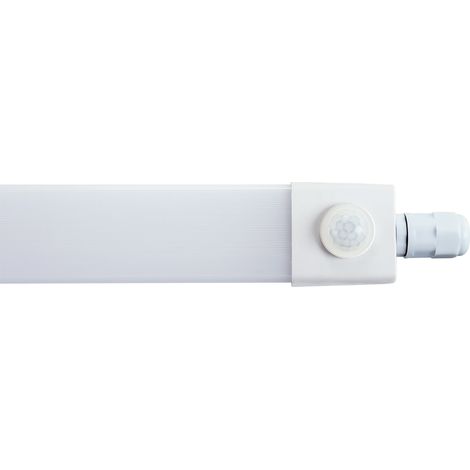 Réglette LED Hermétique - 36W - Détecteur Mouvement PIR - IP65 - 1200mm - Blanc Naturel (1/5)